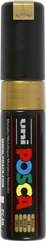 Posca Marker Junior 8 Mm Goud 4 Posca Marker Junior 8 Mm Goud - Afbeelding 4
