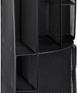 Relaxdays Pennenbak 6 Vakken - Bureau Organizer - Gaas - Metaal - Bureaustandaard - Mesh - Zwart -Parker Shop 389x840