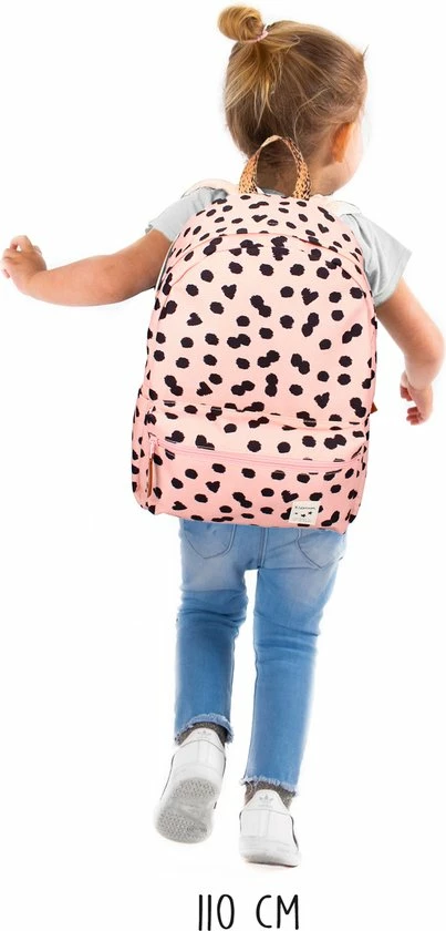 Kidzroom Lucky Me Rugzak - 6 T/m 12 Jaar - Roze - Stippen 4 Kidzroom Lucky Me Rugzak - 6 T/m 12 Jaar - Roze - Stippen - Afbeelding 4