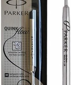 Balpenvulling Parker Quinkflow Medium Zwart -Parker Shop 431x840