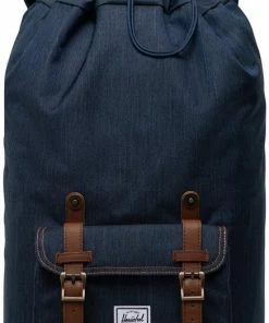Herschel Little America - Indigo Denim / Ruime Rugzak Met 25L Opbergvolume - 15" Fleece-gevoerd Laptopvak - Magnetische Sluiting / Met Levenslange Fabrieksgarantie / Limited Lifetime Warranty / Jeans -Parker Shop 437x840