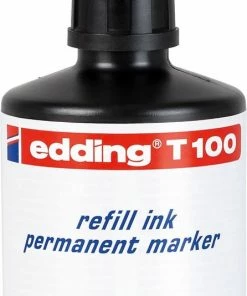 Edding Navulinkt Zwart Voor Permanent Markers – 100ml
