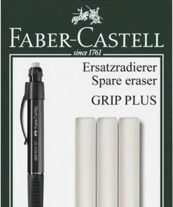 Faber-Castell Faber Castell Reservegum Voor GRIP Plus Blister A 3 Stuks