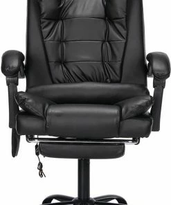 Snailhome Bureaustoel - Ergonomische Draaistoel En Computerstoel - Met Massagefunctie - Belastbaar Tot 150 Kg - Zwart - 61 X 50 X 123cm -Parker Shop 462x840 3