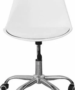 Viking Choice Bureau Eetkamerstoel Wit - In Hoogte Verstelbaar