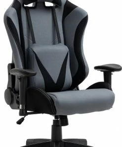 Vinscetto Vinsetto Ergonomische Gamestoel Draaistoel Verstelbare Rugleuning Elastaanstof Zwart 921-500