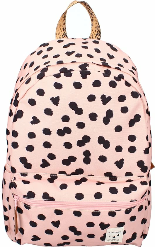 Kidzroom Lucky Me Rugzak - 6 T/m 12 Jaar - Roze - Stippen 1 Kidzroom Lucky Me Rugzak - 6 T/m 12 Jaar - Roze - Stippen