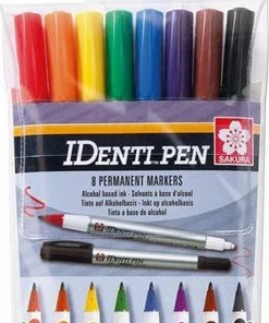 Sakura IDenti Pen 8 Markers - Dubbelpunt - Alcoholbasis -Parker Shop 543x840 1
