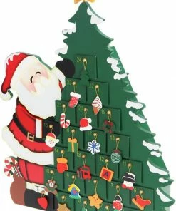 Merkloos Spielwerk Herbruikbare Adventskalender - Kerstboom 24 Deuren