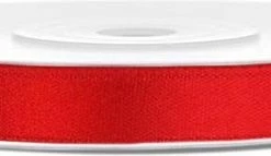 4thePerfectParty 3 Rollen Satijn Lint Rood 6 Mm X 25 M - Lint - Satijn - Hobby - Diy - Naaien - Rood