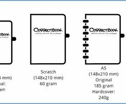 Correctbook Original Midnight Blue A4-Blanco - Uitwisbaar / Whiteboard Notitieboek -Parker Shop 550x204