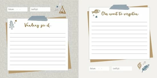 Maan Amsterdam Uitsprakenboek - Blauw - Invulboek Voor De Leukste En Grappigste Uitspraken Van Kinderen - 15 X 15 Cm 7 Maan Amsterdam Uitsprakenboek - Blauw - Invulboek Voor De Leukste En Grappigste Uitspraken Van Kinderen - 15 X 15 Cm - Afbeelding 7