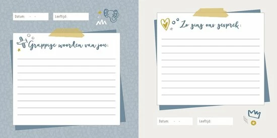 Maan Amsterdam Uitsprakenboek - Blauw - Invulboek Voor De Leukste En Grappigste Uitspraken Van Kinderen - 15 X 15 Cm 9 Maan Amsterdam Uitsprakenboek - Blauw - Invulboek Voor De Leukste En Grappigste Uitspraken Van Kinderen - 15 X 15 Cm - Afbeelding 9