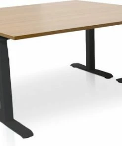 Lineaflex MRC Zit-sta Bureau Elektrisch Verstelbaar - MRC PRO NEN-EN 527 | 160 X 80 Cm | Frame Zwart - Blad Havanna | Memory Functie Met USB | 150kg Draagvermogen -Parker Shop 550x325