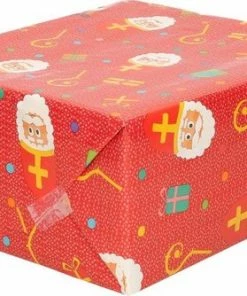 Merkloos 5 X Rollen Sinterklaas Kadopapier - Inpakpapier - Inpakpapierverjaardag - Cadeaupapier - Inpakpapier Kinderen - Inpakpapier Sint - Sinterklaas Decoratie -Parker Shop 550x334 2