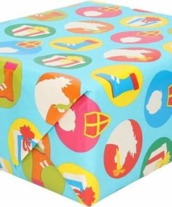 Merkloos 5 X Rollen Sinterklaas Kadopapier - Inpakpapier - Inpakpapierverjaardag - Cadeaupapier - Inpakpapier Kinderen - Inpakpapier Sint - Sinterklaas Decoratie -Parker Shop 550x345 1