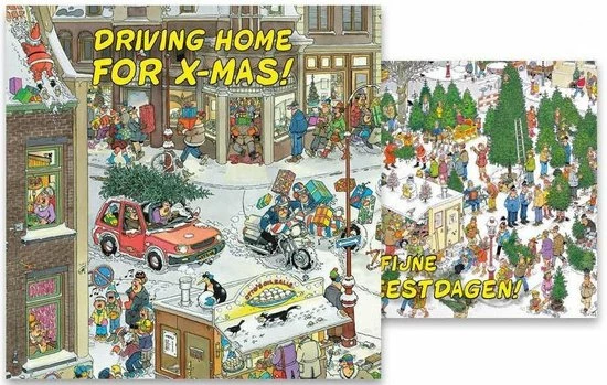 Kaarten - Kerst - Jan Van Haasteren - Driving Home/kerstboom Verkoop - 10st. 5 Kaarten - Kerst - Jan Van Haasteren - Driving Home/kerstboom Verkoop - 10st. - Afbeelding 5