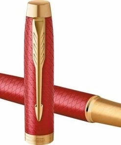 Parker IM Premium Vulpen | Red Met Gouden Detail | Medium Penpunt Met Blauwe Inkt Navulling | Geschenkdoos -Parker Shop 550x362 3