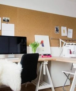 Kurk24 Kurk Prikbord - Zelfklevend - 60 X 90 Cm - 10mm Dik