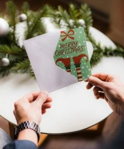 Giftmas Kerstkaarten - Wenskaarten - 36 Stuks - Met Enveloppen En Stickers - 10x15cm -Parker Shop 550x366 13