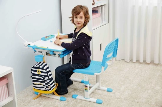 VDD Gaming Kinderbureau Met Bureaustoel Ergonomisch In Hoogte Verstelbaar - Tekentafel - Schooltafel 3 VDD Gaming Kinderbureau Met Bureaustoel Ergonomisch In Hoogte Verstelbaar - Tekentafel - Schooltafel - Afbeelding 3