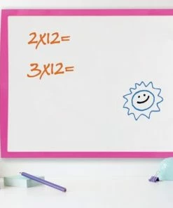 Nobo Klein Magnetisch Whiteboard/Memobord Voor Aan De Muur - Inclusief Whiteboard Marker, Magneten En Wisser - 58.5 X 43 Cm - Roze -Parker Shop 550x366 33