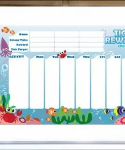 CKB Ltd - Familieagenda Planbord Weekplanner Familie Kalender Beloningssysteem Week Agenda White Bord Magnetisch Voor Kinderen - Ocean Creatures -Parker Shop 550x368 5
