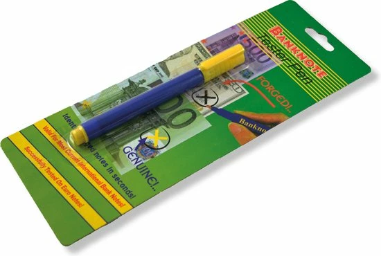 Merkloos Valsgeld Detectiepen - Euro Quick 3 Merkloos Valsgeld Detectiepen - Euro Quick - Afbeelding 3