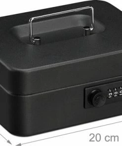 Relaxdays Geldkistje Met Cijferslot - Geldkluisje Slot - Kistje Voor Geld - Geldcassette - Zwart 15 Relaxdays Geldkistje Met Cijferslot - Geldkluisje Slot - Kistje Voor Geld - Geldcassette - Zwart -Parker Shop 550x379 1