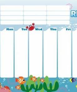CKB Ltd - Familieagenda Planbord Weekplanner Familie Kalender Beloningssysteem Week Agenda White Bord Magnetisch Voor Kinderen - Ocean Creatures -Parker Shop 550x379 4
