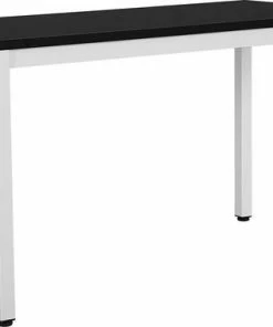 Merkloos Bureau, Grote Computertafel, Stabiele En Mooie Kantoortafel Met Groot Werkblad, PC-tafel Voor Thuiskantoor, Eenvoudige Montage, 120 X 76 X 60 Cm (B X H X D), Zwart En Wit LWD64B -Parker Shop 550x380