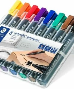 STAEDTLER Lumocolor Permanent Marker Beitelpunt - Box 8 St