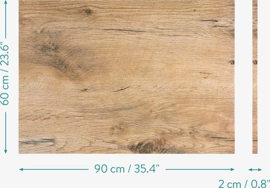 Navaris Magnetisch Bord In Houtlook - Magneetbord Om Op Te Schrijven - Memobord Voor Aan De Muur 90 X 60 Cm - Inclusief Magneten En Marker 2 Navaris Magnetisch Bord In Houtlook - Magneetbord Om Op Te Schrijven - Memobord Voor Aan De Muur 90 X 60 Cm - Inclusief Magneten En Marker - Afbeelding 2