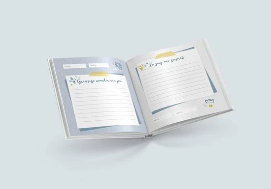 Maan Amsterdam Uitsprakenboek - Blauw - Invulboek Voor De Leukste En Grappigste Uitspraken Van Kinderen - 15 X 15 Cm 5 Maan Amsterdam Uitsprakenboek - Blauw - Invulboek Voor De Leukste En Grappigste Uitspraken Van Kinderen - 15 X 15 Cm - Afbeelding 5