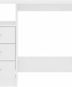 VidaXL Bureau Met Lades 110x50x76 Cm Spaanplaat Wit -Parker Shop 550x385 4