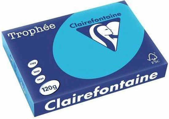 Trophee Gekleurd Papier A4 120 Gram Koningsblauw 2 Trophee Gekleurd Papier A4 120 Gram Koningsblauw - Afbeelding 2