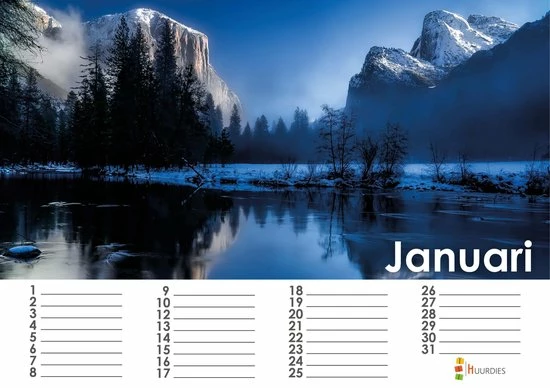 Huurdies Natuurkalender 35x24 Cm | Verjaardagskalender Natuur | Verjaardagskalender Volwassenen 12 Huurdies Natuurkalender 35x24 Cm | Verjaardagskalender Natuur | Verjaardagskalender Volwassenen - Afbeelding 12