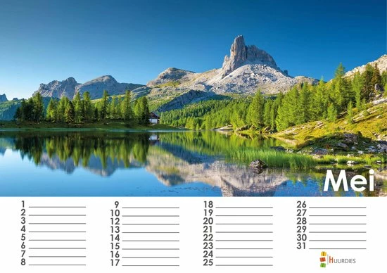 Huurdies Natuurkalender 35x24 Cm | Verjaardagskalender Natuur | Verjaardagskalender Volwassenen 16 Huurdies Natuurkalender 35x24 Cm | Verjaardagskalender Natuur | Verjaardagskalender Volwassenen - Afbeelding 16