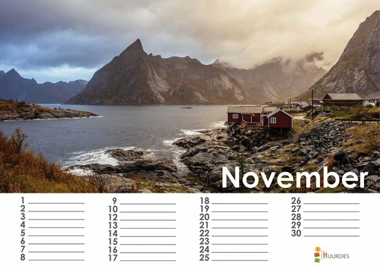Huurdies Natuurkalender 35x24 Cm | Verjaardagskalender Natuur | Verjaardagskalender Volwassenen 8 Huurdies Natuurkalender 35x24 Cm | Verjaardagskalender Natuur | Verjaardagskalender Volwassenen - Afbeelding 8