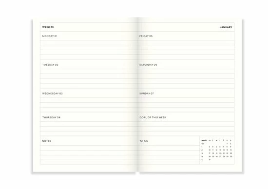 A-Journal - Fabrique A La Carte Agenda 2023 - Streepjes - 13 X 21 Cm (A5) 5 A-Journal - Fabrique A La Carte Agenda 2023 - Streepjes - 13 X 21 Cm (A5) - Afbeelding 5