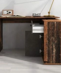 Meubella - Bureau Anderson - Eiken - Grijs 11 Meubella - Bureau Anderson - Eiken - Grijs -Parker Shop 550x391