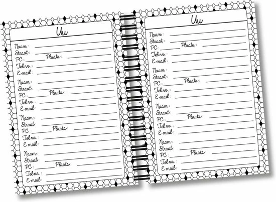 De Pastorie Adresboekje A6-formaat | Adressenboek 5 De Pastorie Adresboekje A6-formaat | Adressenboek - Afbeelding 5