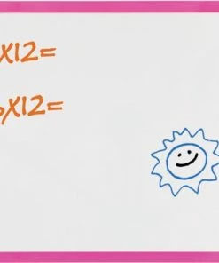 Nobo Klein Magnetisch Whiteboard/Memobord Voor Aan De Muur - Inclusief Whiteboard Marker, Magneten En Wisser - 58.5 X 43 Cm - Roze -Parker Shop 550x405