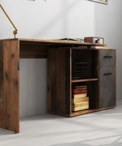 Meubella - Bureau Anderson - Eiken - Grijs 14 Meubella - Bureau Anderson - Eiken - Grijs -Parker Shop 550x407 3
