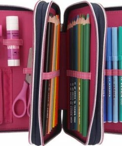 Topmodel Etui Butterfly 3-vaks Meisjes 13 X 20 Cm Donkerblauw 7 Topmodel Etui Butterfly 3-vaks Meisjes 13 X 20 Cm Donkerblauw -Parker Shop 550x409 3