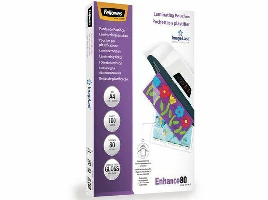 Fellowes Lamineerhoezen Imagelast A4 80 Micron, Pak Van 100 Stuks 5 Fellowes Lamineerhoezen Imagelast A4 80 Micron, Pak Van 100 Stuks - Afbeelding 5
