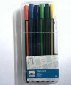 Office Essentials Fineliners | Schrijfstiften |12 Stuks