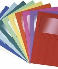 Exacompta L-map Met Venster Forever Geassorteerde Kleuren Pak Van 10 Stuks -Parker Shop 550x413 1