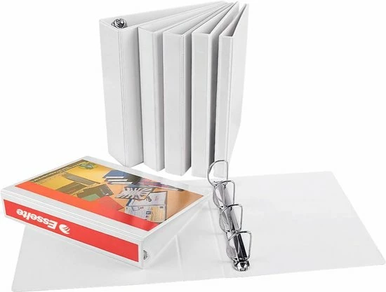 Esselte Panorama-ringband 4-ringen Van 16mm Wit 49700 2 Esselte Panorama-ringband 4-ringen Van 16mm Wit 49700 - Afbeelding 2