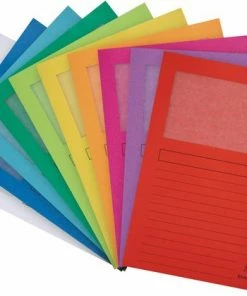 Exacompta L-map Met Venster Forever Geassorteerde Kleuren Pak Van 10 Stuks